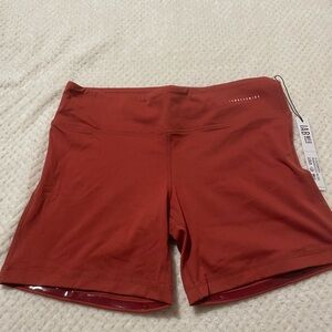 Women's Orange Athletic No-Ride Shorts 5” Inseam